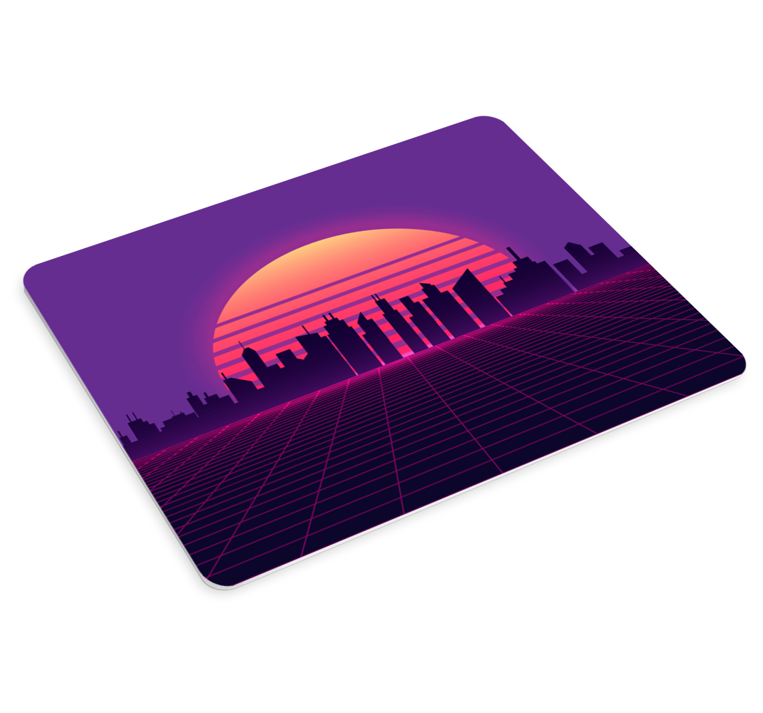 αυθεντικό mouse pad σε στυλ vaporwave sunset 80s - TenStickers