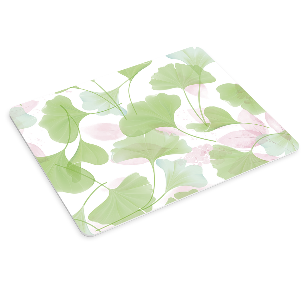Mauspad originell Glamour aquarell ginko blätter - TenStickers
