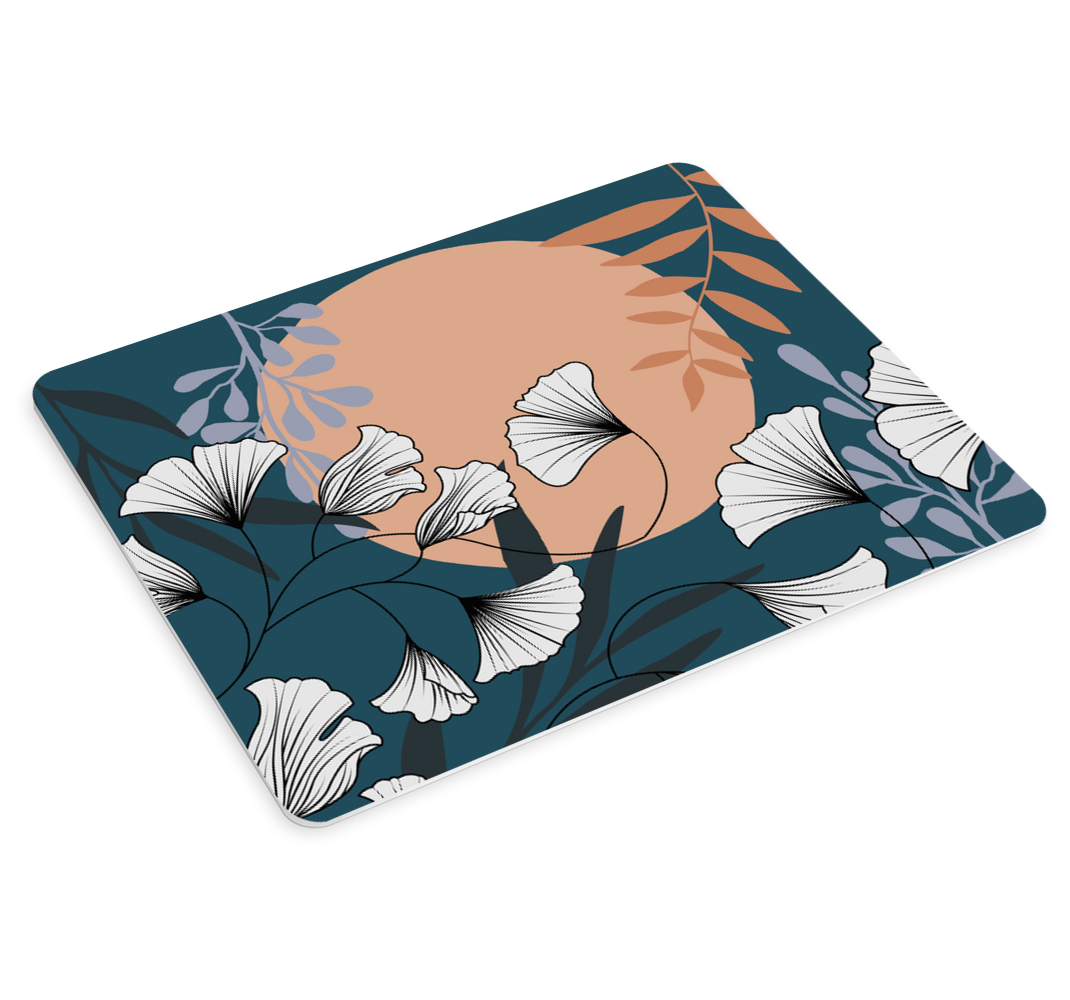 Mouse pad patterns floral moon design - TenStickers