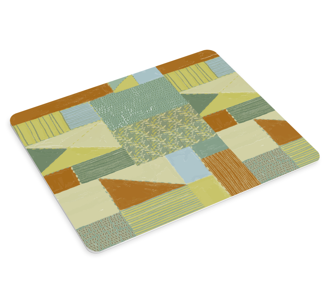 Patchwork trekant design musemåtte mønstre - TenStickers