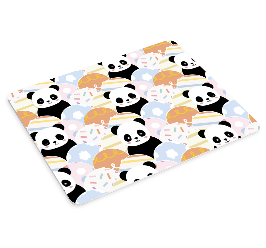 Patchwork panda design mouse pad patterns - TenStickers