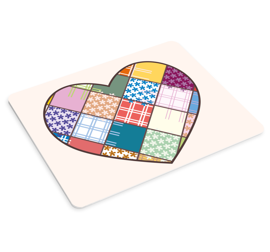 Farverige hjerte mønster musemåtte mønstre - TenStickers