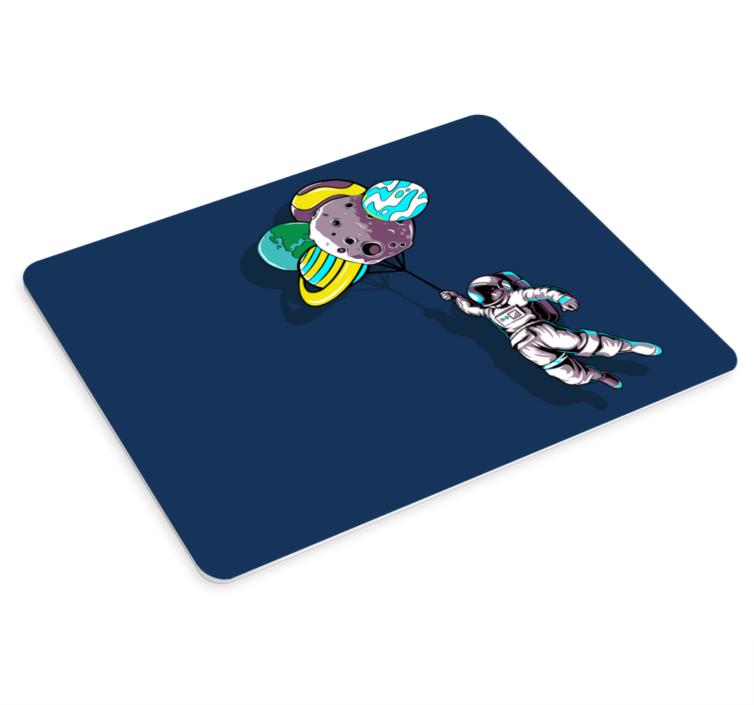Anime podložka pod myš astronaut s balónmi - Tenstickers