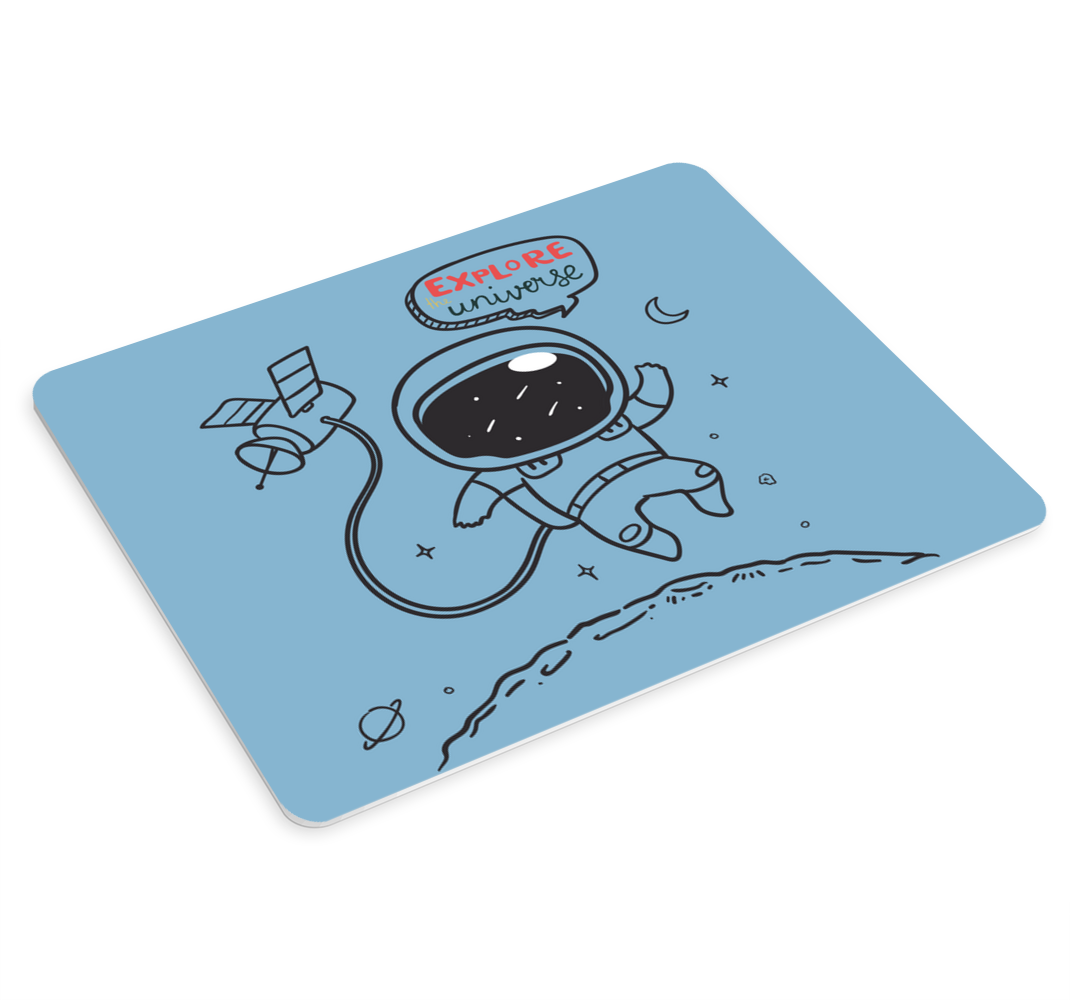 Udforske universet astronaut musemåtte - TenStickers