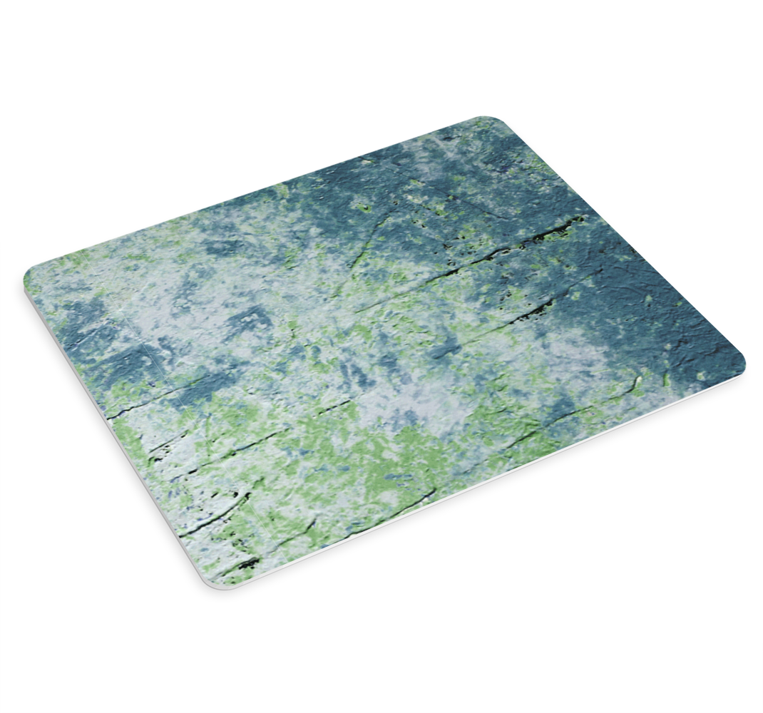 Mėlyni atspalviai vintažinės sienos originalus pelės kilimėlis - „Tenstickers“