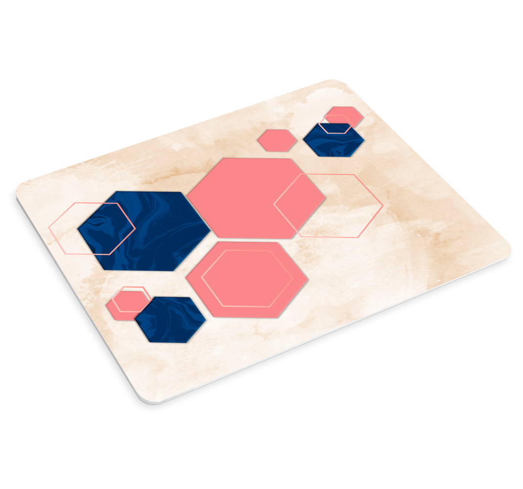 Mauspad muster geometrische sechsecke - TenStickers