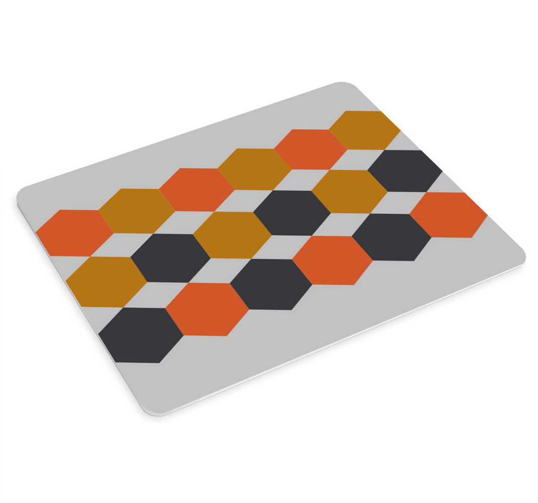 πολύχρωμα εξάγωνα μοτίβο πρωτότυπο mouse pad - TenStickers