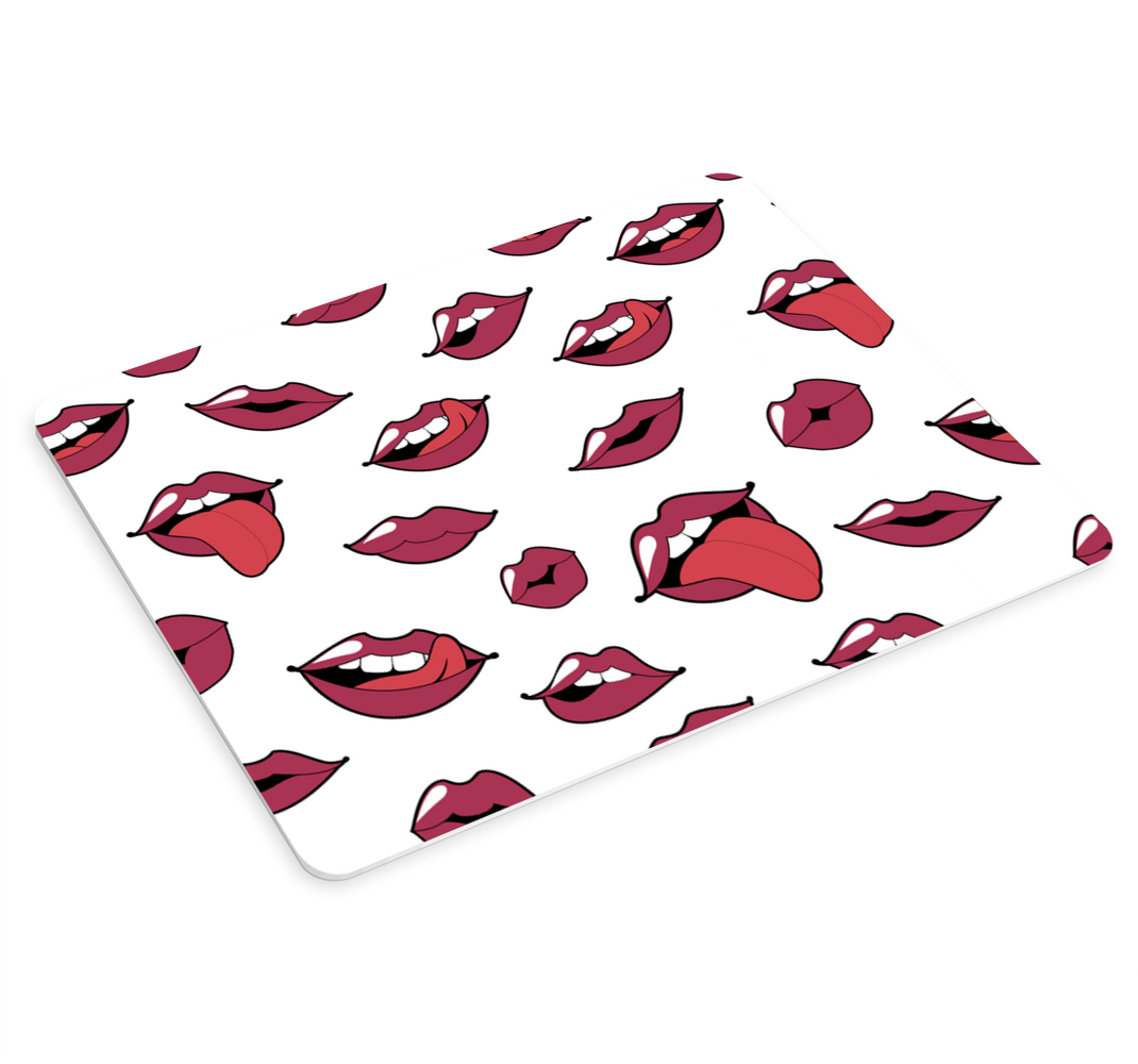 Tapis de souris motif Lèvres et langue abstraites - TenStickers