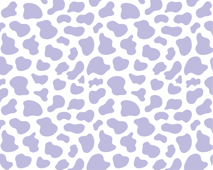 pastel purple cow print Tile Coaster