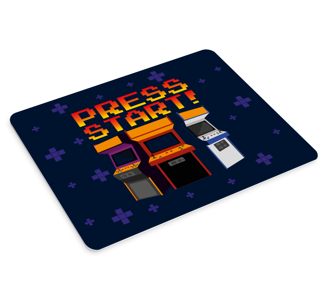 πατήστε start arcade μηχανές gaming mouse pad - TenStickers