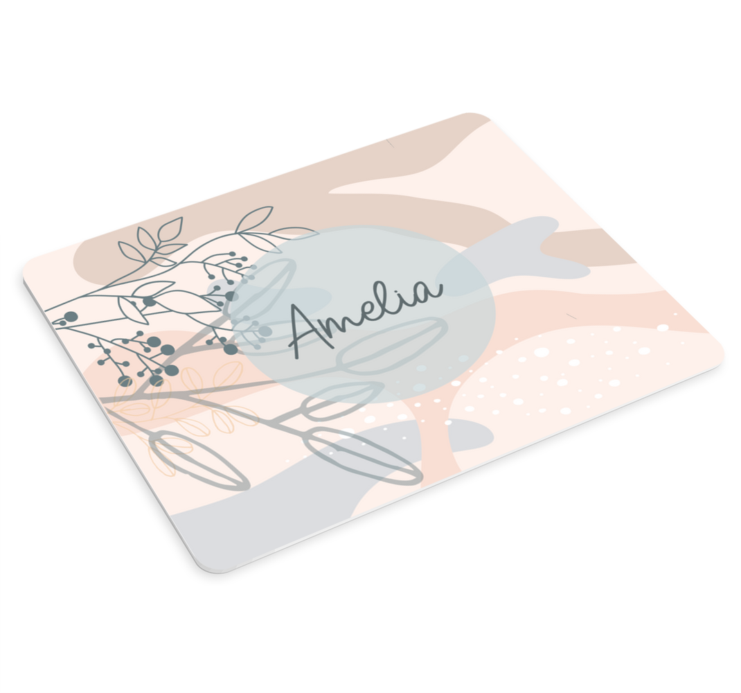 "boho" floral εικονογράφηση πρωτότυπο mouse pad - TenStickers