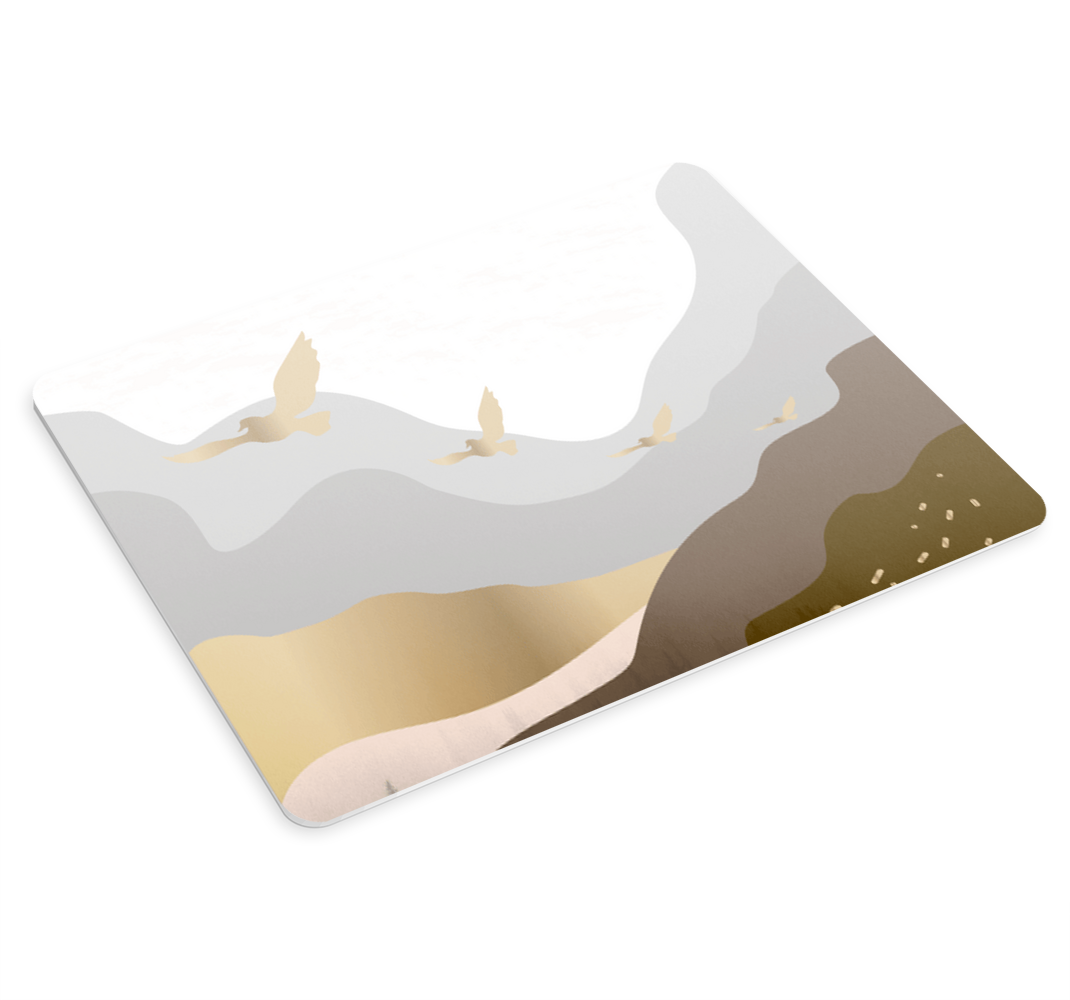 Zlatí ptáci v mlze originální podložka pod myš - TenStickers