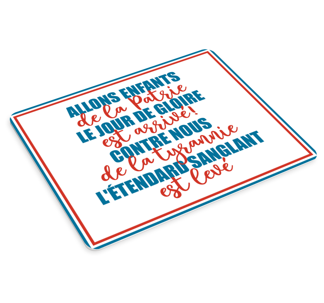 Tapis de souris Marseillaise paroles - TenStickers