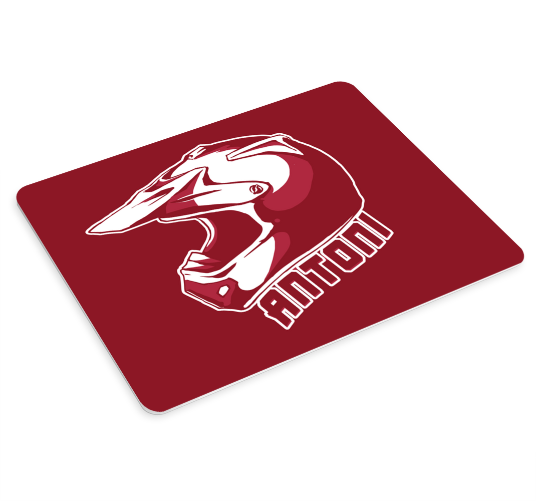 Podkładka pod mysz z imieniem Spersonalizowany kask żużlowy - TenStickers