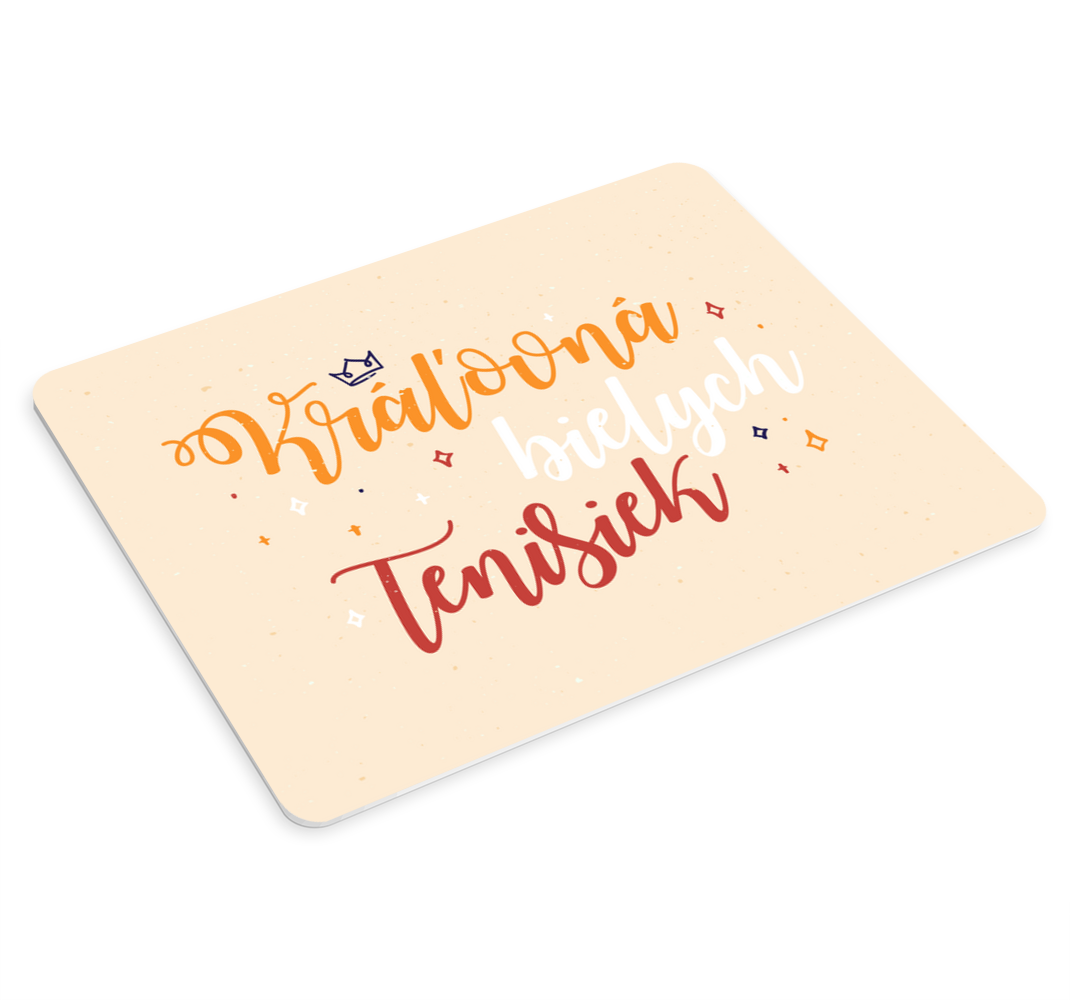 Podložka pod myš Kráľovná bielych tenisiek - Tenstickers