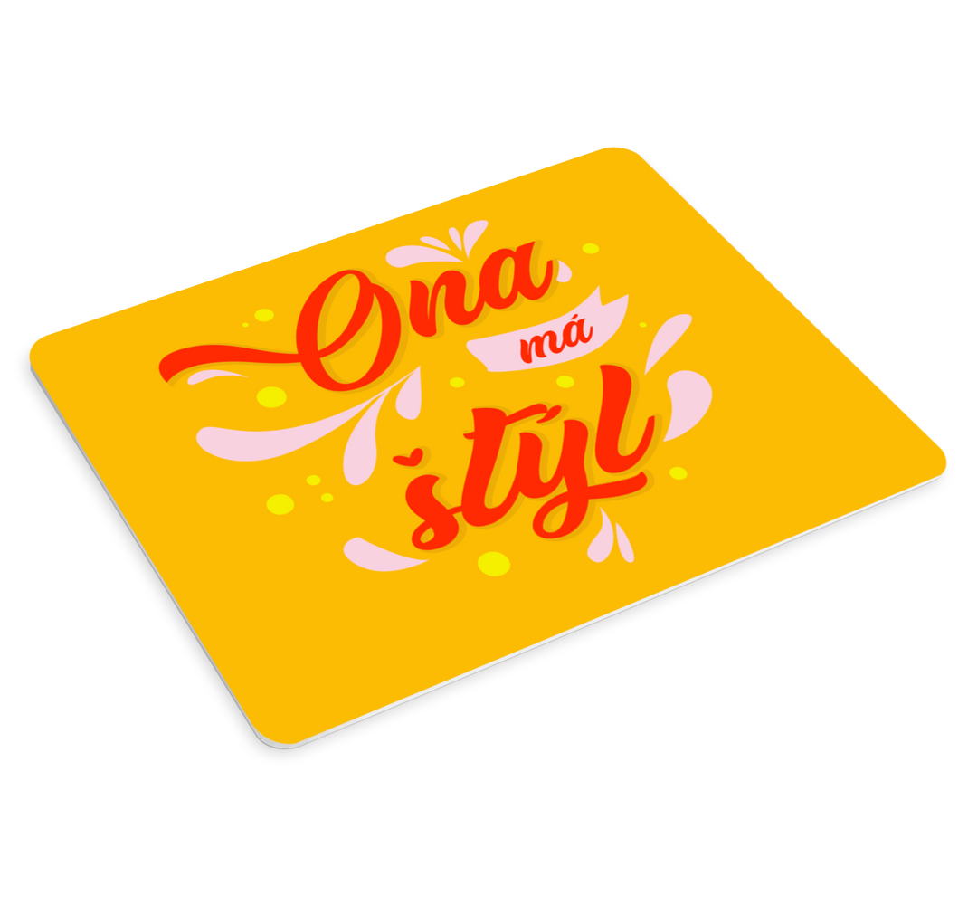 Podložka pod myš Ona má štýl - Tenstickers