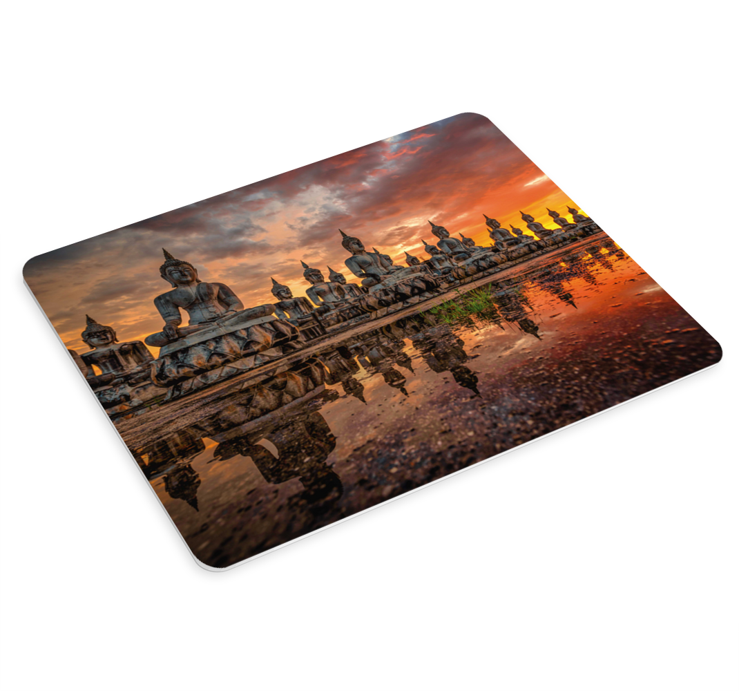 Muismat boeddha beelden zonzet - TenStickers