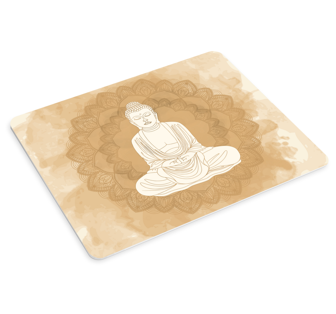 Muismat met boeddha  mandala - TenStickers