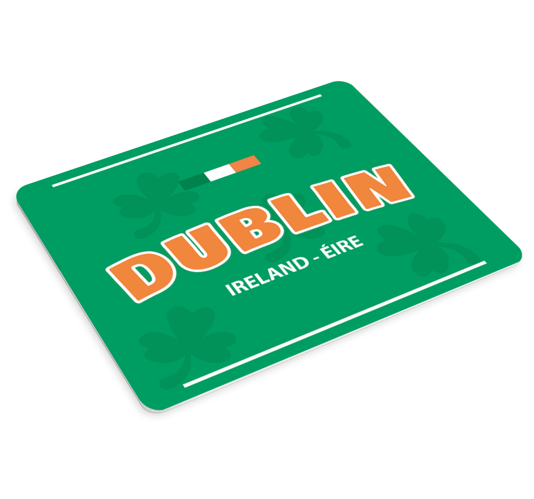 Dublin badge vinyl mouse mats - TenStickers