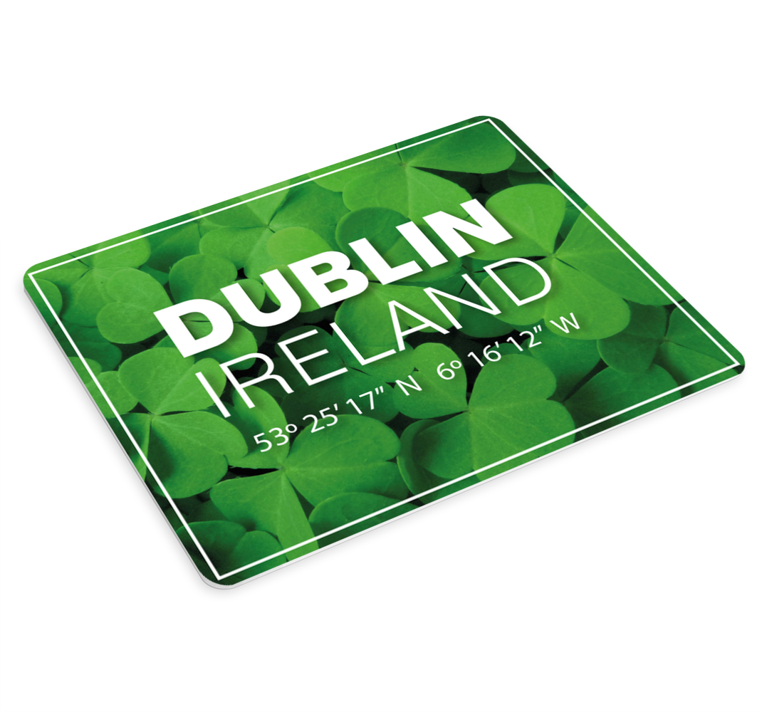 Dublin coordinates mousemats - TenStickers