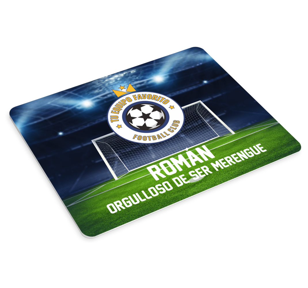 Alfombrilla de ratón personalizable fútbol Personalizado - TenVinilo