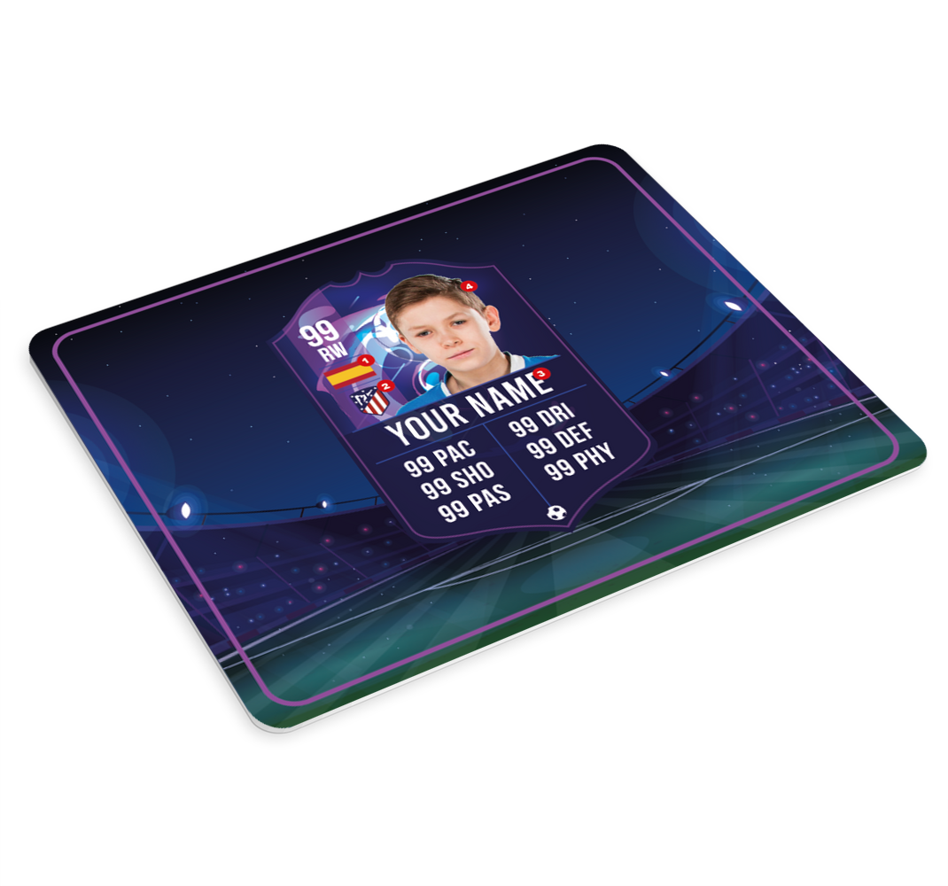 herná podložka futbalový hráčský kartón - Tenstickers