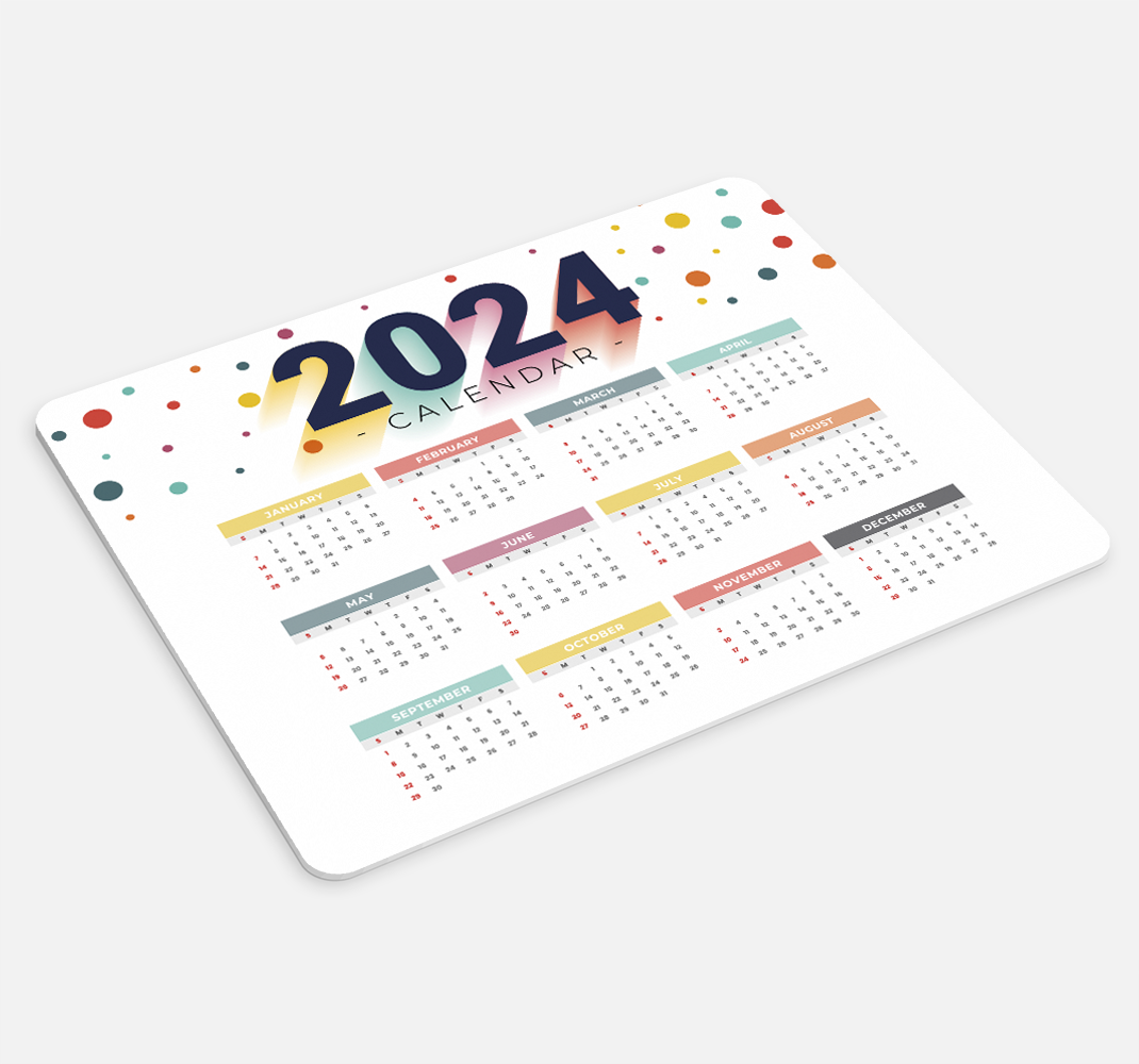 Poster personnalisé calendrier 2024 photo - TenStickers