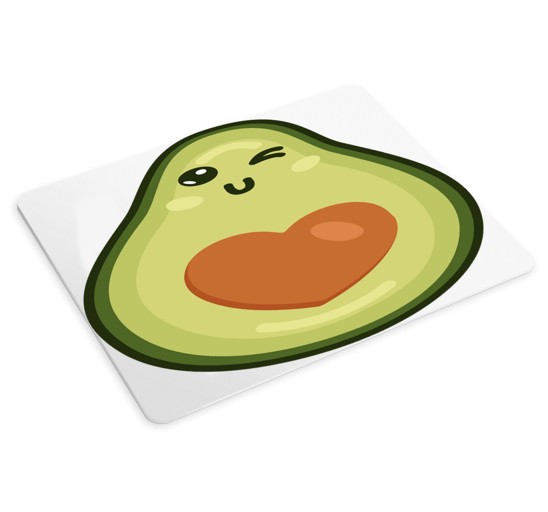 Poggiapolso mouse originale avocado sorridente - TenStickers