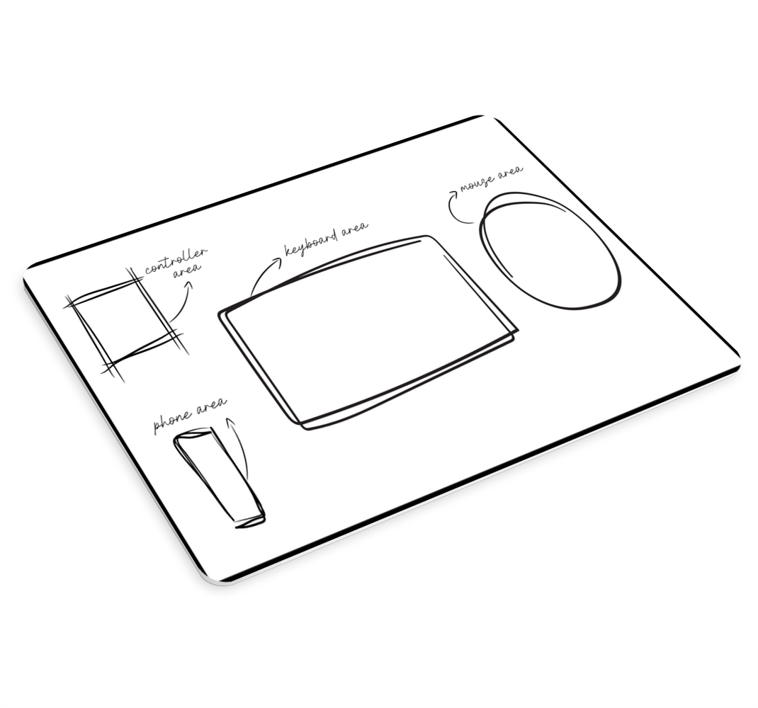 Alfombrilla gaming xxl zona de juego - TenVinilo