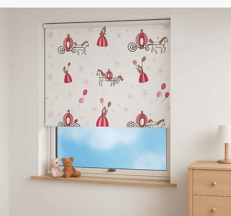 Store enrouleur chambre enfant princesse de la queue de fée - TenStickers