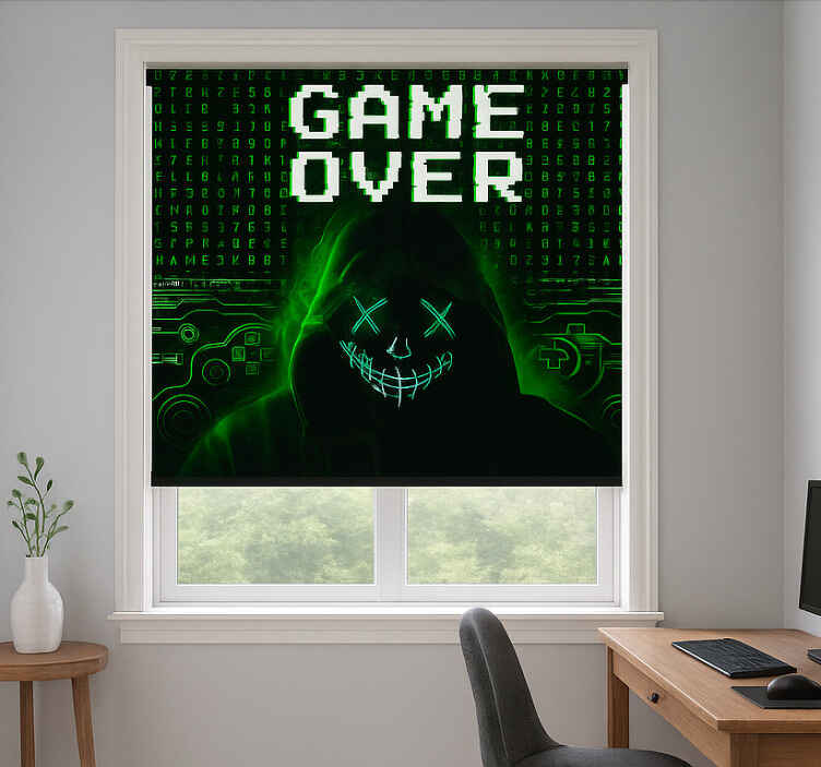 Store enrouleur geek game over piraté masqué - TenStickers