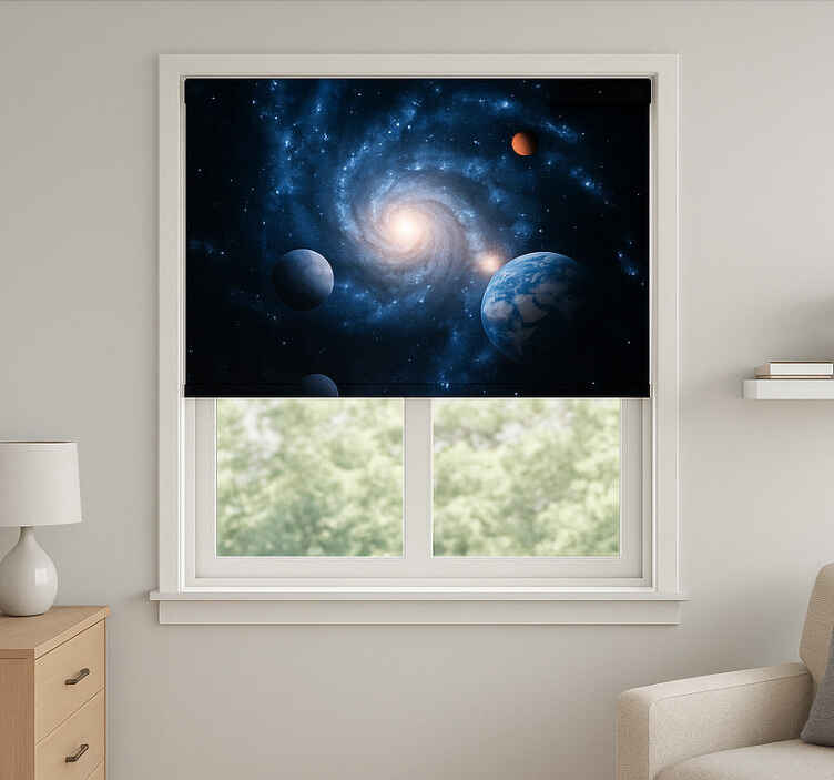 Rolo zavjese tinejdžerski galaksija svemir planet - TenStickers
