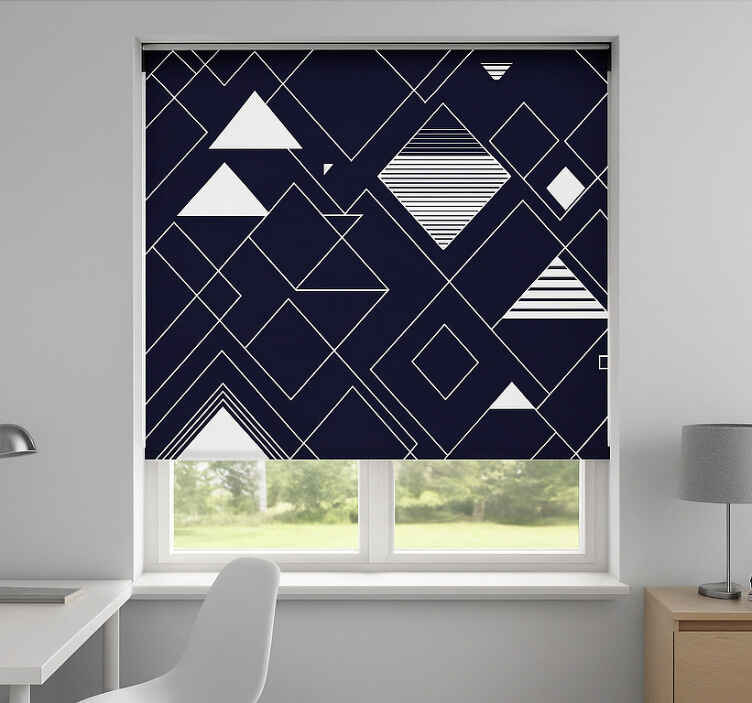 Rolo zavjese tinejdžerski mornaričku geometriju - TenStickers
