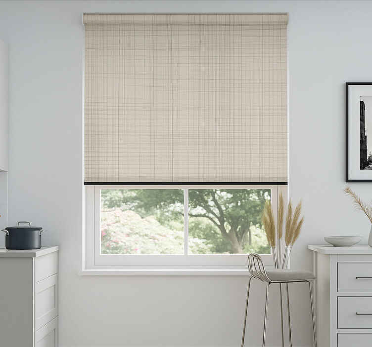 Store enrouleur pour chambre ado effet de texture en lin - TenStickers