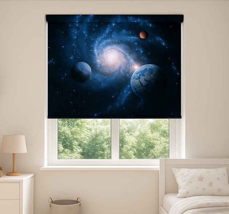 Cosmic Spiral Galaxy teenage  roller blind - TenStickers
