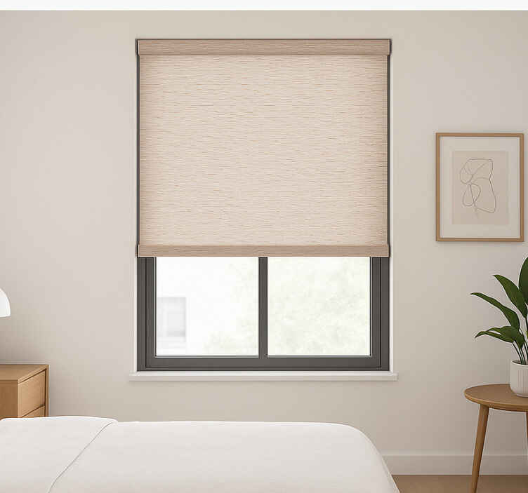 Store enrouleur pour chambre ado texture naturelle - TenStickers