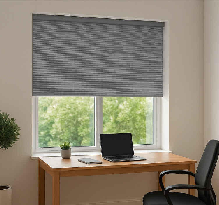 Blind office grey wolf appearance - TenStickers