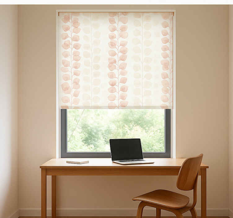 Blind office pink flower petals - TenStickers