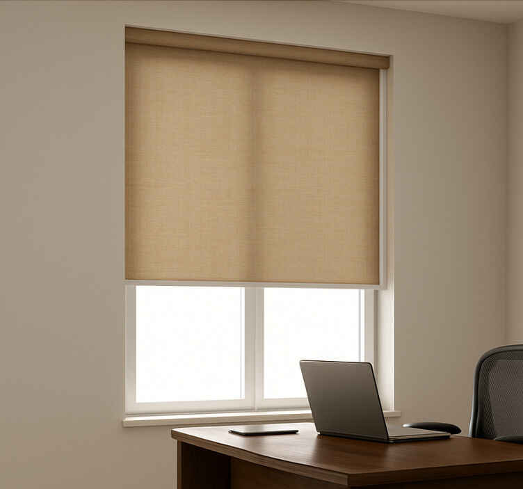 Cozy beige office roller blind - TenStickers