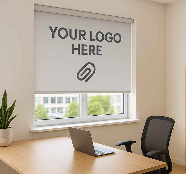 Store enrouleur bureaux logo personnalisé - TenStickers