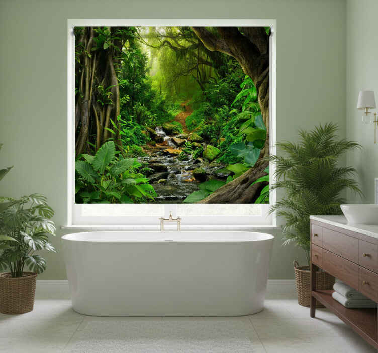Tropical forest oasis gred rolo senčilo - TenStickers