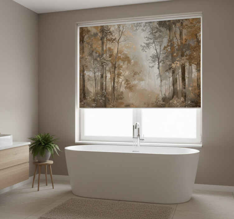 Rollo fenster baum bernstein herbsthain - TenStickers