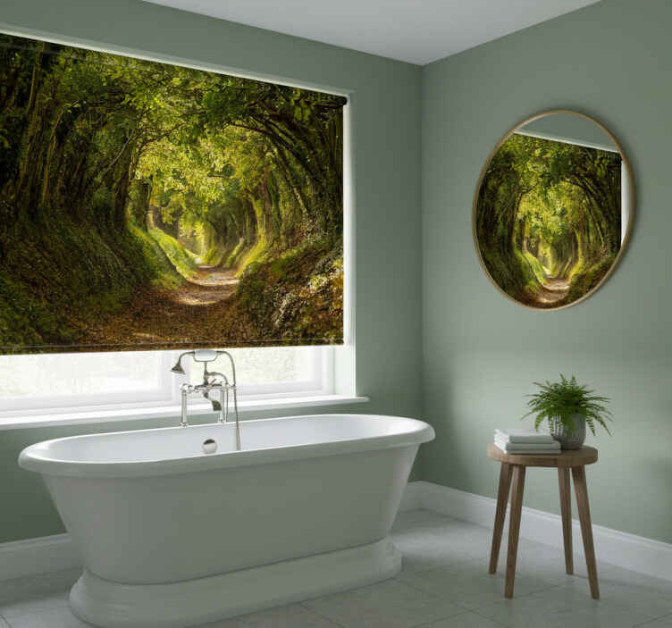 Tree blind immersive forest mural - TenStickers
