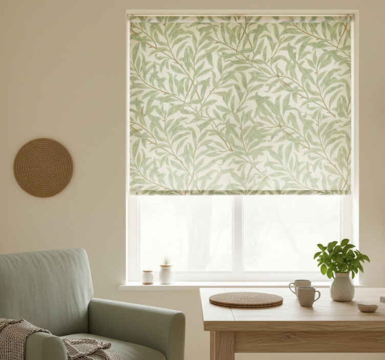 Persiana enrollable para cocina plantas verdes botánicas - TenVinilo