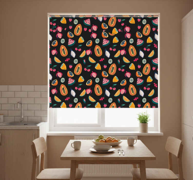 Store enrouleur cuisine motifs fruités - TenStickers
