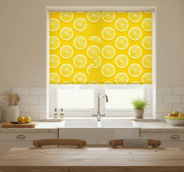 Citrus refresh kitchen roller blind - TenStickers