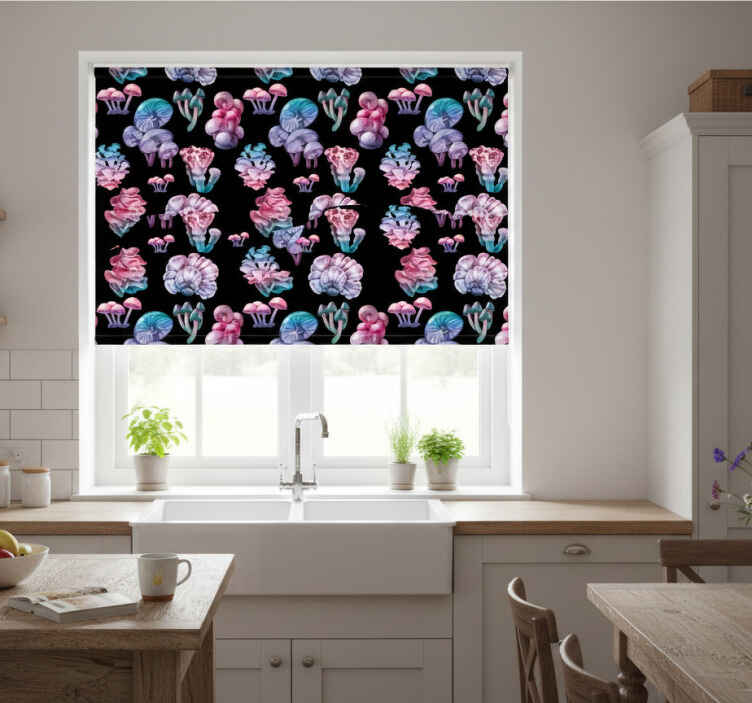 Store enrouleur cuisine ensemble de champignons magiques - TenStickers