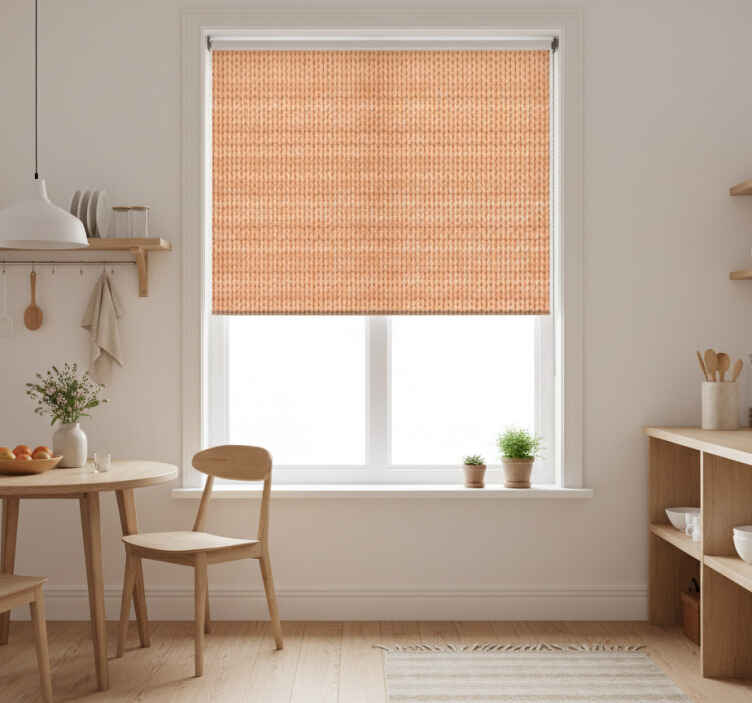 Persiana enrollable para cocina beige textil - TenVinilo