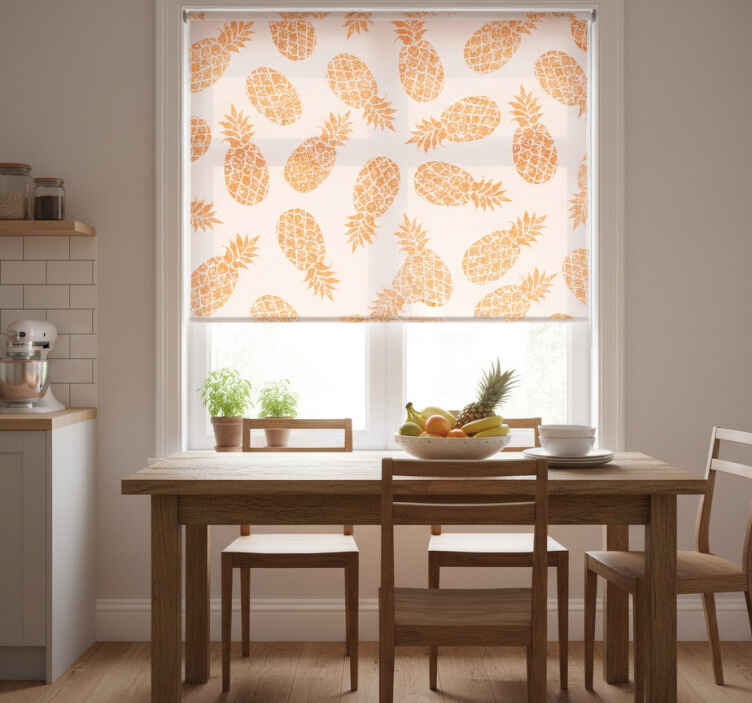 Store enrouleur cuisine motif fruits tropicaux - TenStickers