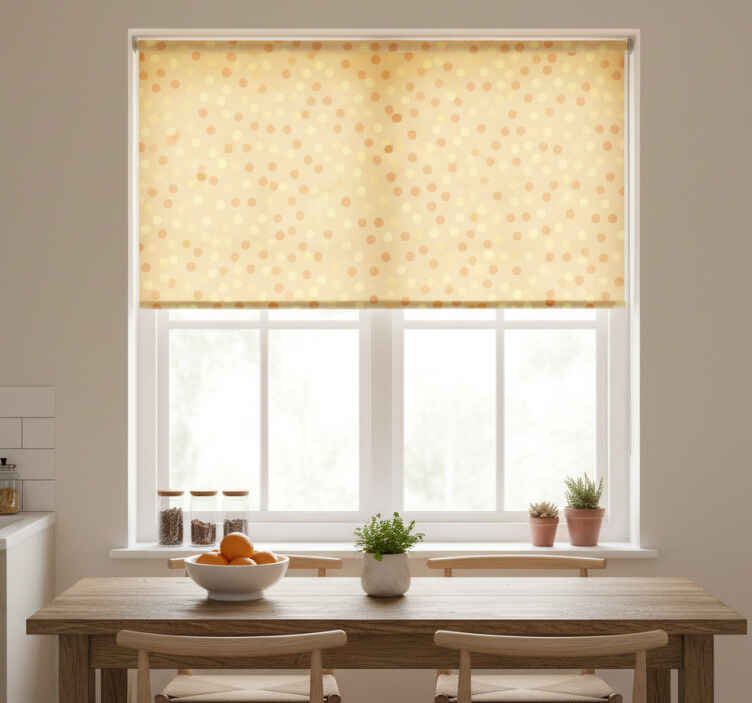 Store enrouleur cuisine oranges dans des cercles - TenStickers
